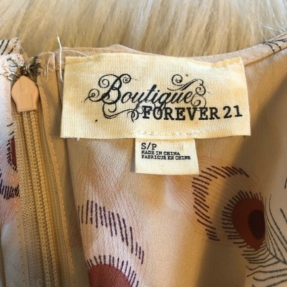 Boutique Forever 21 Peacock Feather Romper with Pockets - Picture 9 of 10